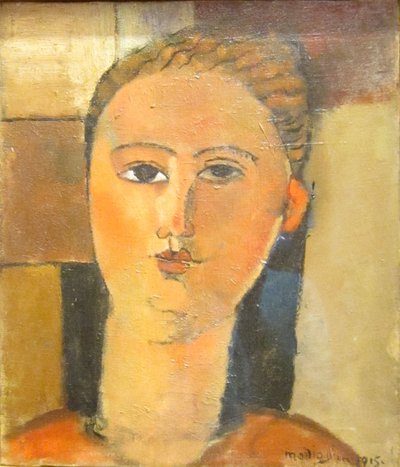 Roodharig meisje door Amedeo Modigliani